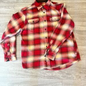 Orvis Red and White Plaid Shirt